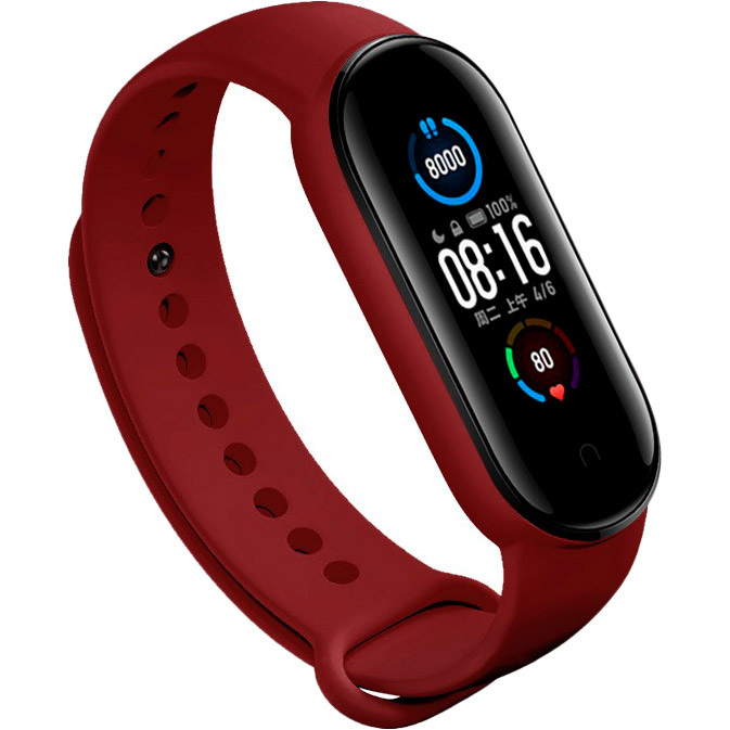 

Ремешок BECOVER для Xiaomi Mi Band 5 Burgundy Red (705063), ремешок для Xiaomi Mi Band 5 Burgundy Red (705063)