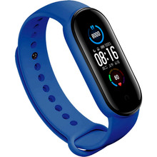 Ремешок BECOVER для Xiaomi Mi Band 5 Burgundy Blue (705064)