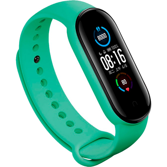 Ремешок BECOVER для Xiaomi Mi Band 5 Burgundy Green (705067)