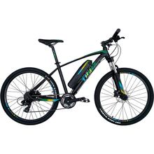 Электровелосипед TRINX E-Bike X1E 17 Matt-Black-Green-Blue (X1EMBGB)