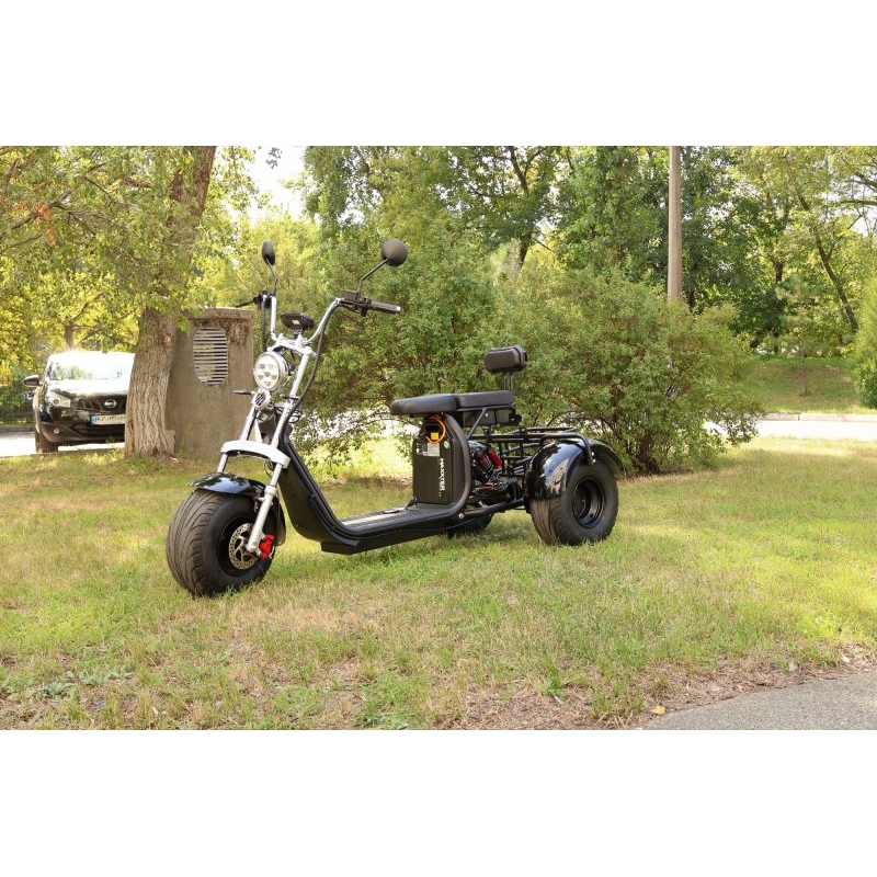 Електроскутер MAXXTER TRIKE 2.0 Black Запас ходу, км 70