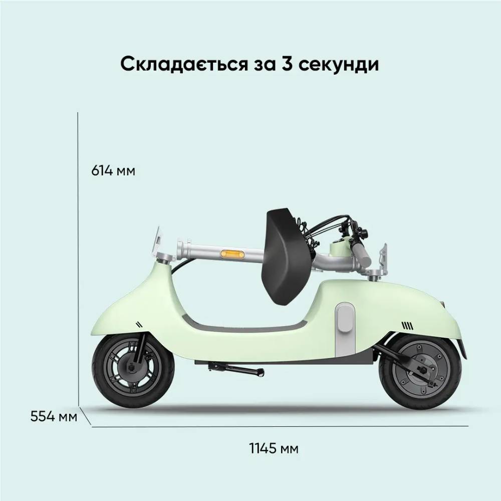 В Фокстрот Электросамокат OKAI Ceetle PRO EA10C Mint Green 10" (EA10C-MG)