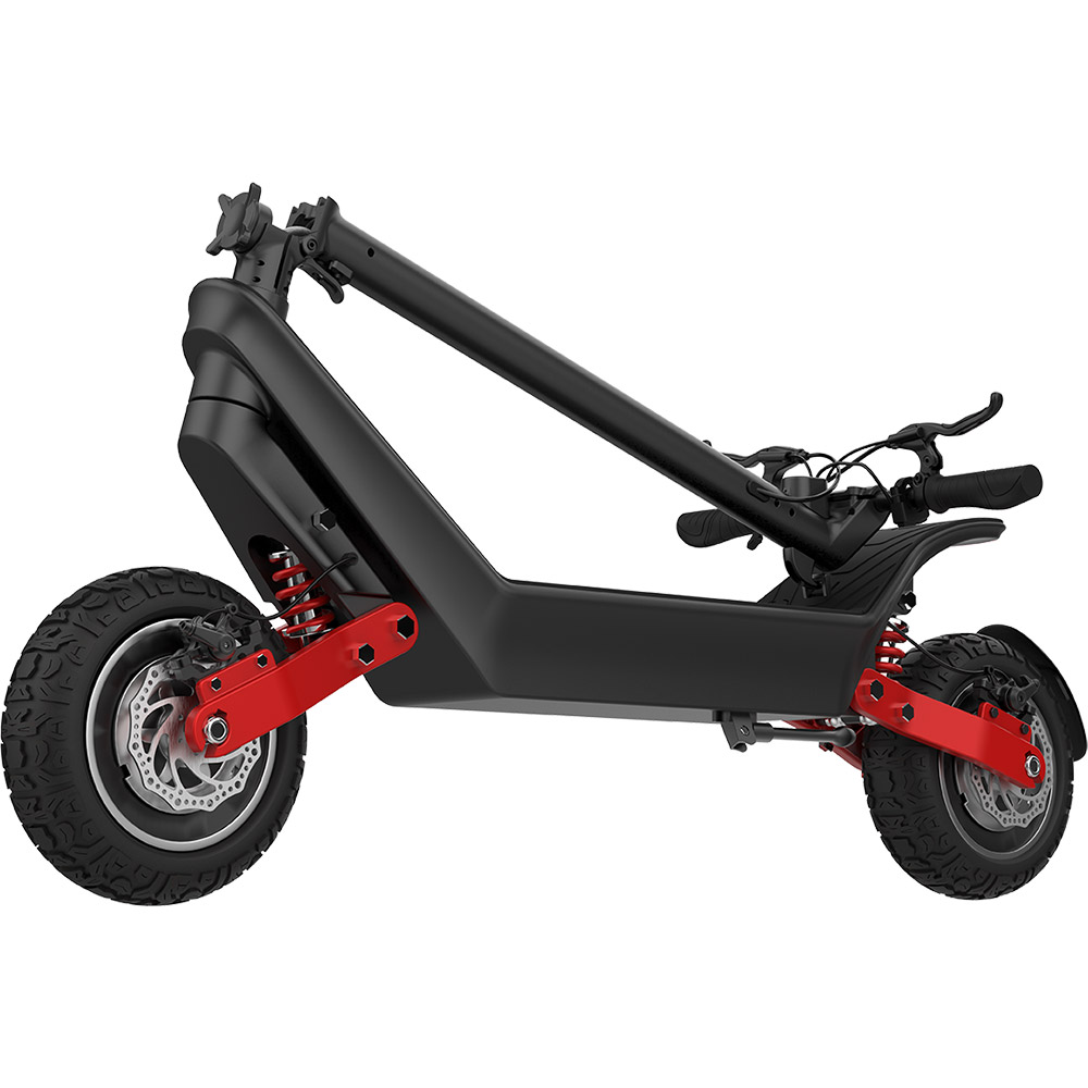 Электросамокат PROOVE Model Dual Sport App Black/Red Запас хода, км 80