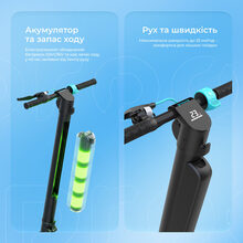 Электросамокат PROOVE Model X-City Pro App Black/Blue