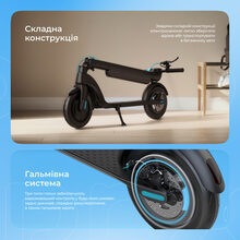 Электросамокат PROOVE Model X-City Pro App Black/Blue