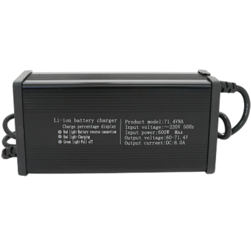 Зарядное устройство VOLTRONIC для аккумуляторов Li-ion 60V 8A 600W (YT-HYD-6080) Размеры 185x88x60