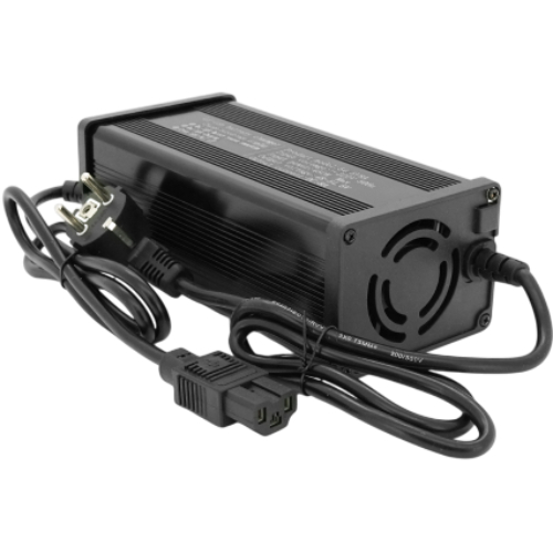 Зарядний пристрій VOLTRONIC для акумуляторів Li-ion 48V(54.6V) (YT-HYD-4880) Розміри 185 x 88 x 60