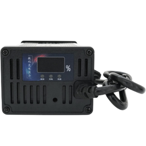 Зарядний пристрій VOLTRONIC для акумуляторів Li-ion 48V(54.6V) (YT-HYD-48120) Розміри 185 x 88 x 60