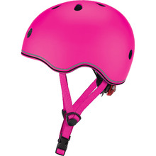 Шлем GLOBBER EVO LIGHTS 45-51 см XXS/XS Pink с фонариком (506-110)