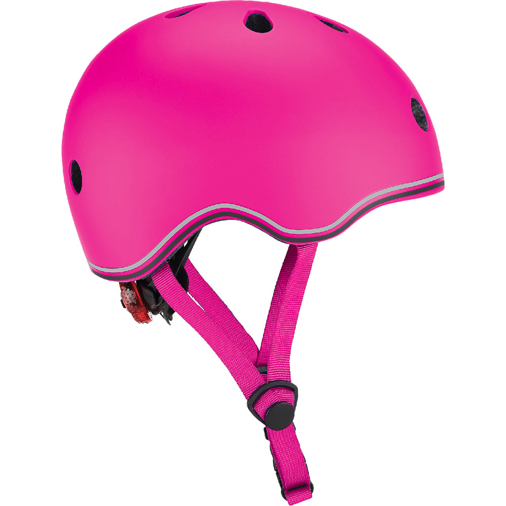 Шолом GLOBBER EVO LIGHTS 45-51 см XXS/XS Pink з ліхтариком (506-110) Розміри 450 - 510