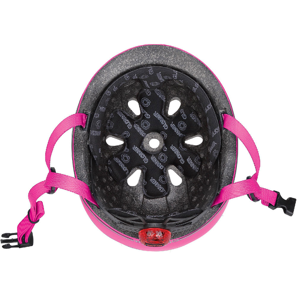 Фото 4 Шолом GLOBBER EVO LIGHTS 45-51 см XXS/XS Pink з ліхтариком (506-110)