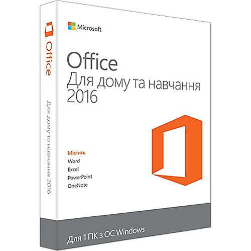 Программное обеспечение MICROSOFT Office Home&Student 2016 Ukr (79G-04316)