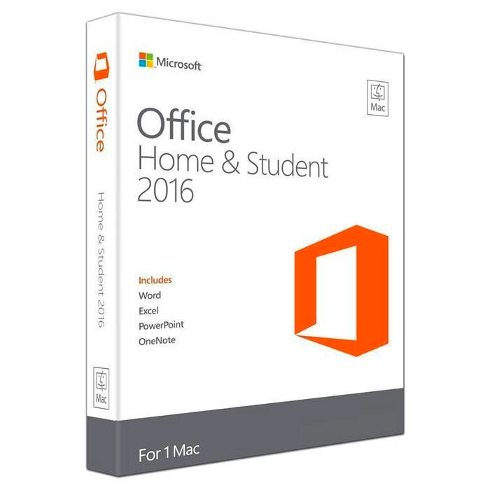 MICROSOFT Office Mac Home Student 2016 Eng Only Medialess