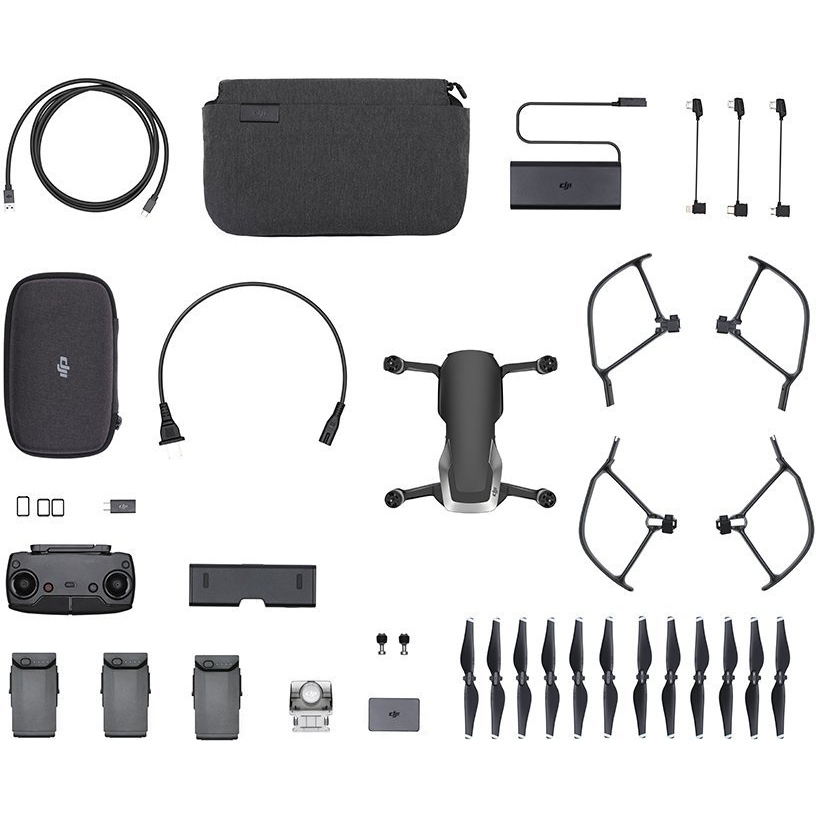 Фото Квадрокоптер DJI Mavic Air Fly More Combo Onyx Black (6958265159848)