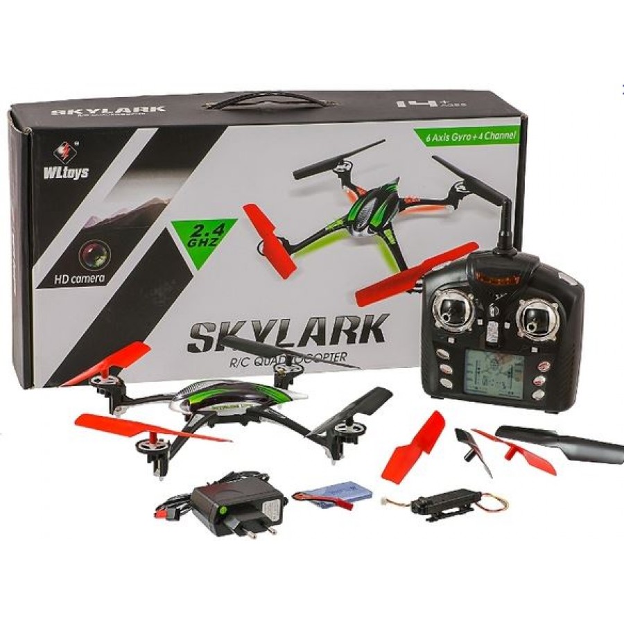 Квадрокоптер WL TOYS V636 Skylark з камерою (WL-V636c) Комплектація готовий до користування (RTF)