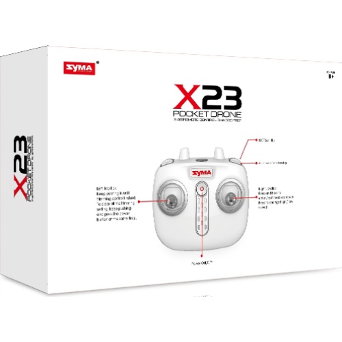 Квадрокоптер SYMA X23 Black Количество пропеллеров 4