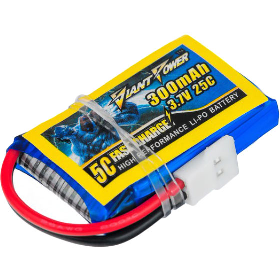 

Аккумулятор DINOGY Li-Pol 300mAh 1S 25C Walkera/Hubsan, Li-Pol 300mAh 1S 25C 8x20x32мм/Walkera/Hubsan