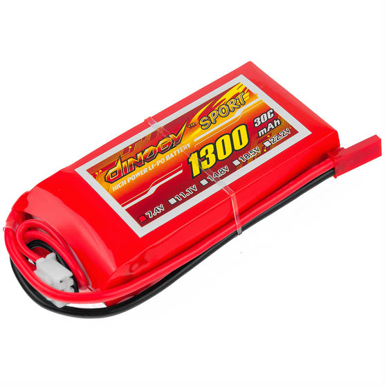 Акумулятор DINOGY Li-Pol 1300mAh 7.4 V 2S 30C JST (DLC-2S1300D-JST) Акумулятор DINOGY Li-Pol 1300mAh 7.4 V 2S 30C JST (DLC-2S1300D-JST)