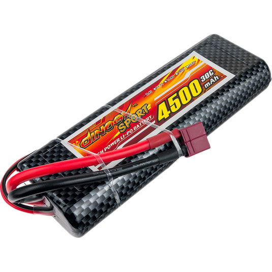 

Аккумулятор DINOGY Li-Pol 4500mAh 7.4V 2S 30C T-Plug, Li-Pol 4500mAh 7.4V 2S 30C 25x46x138мм T-Plug