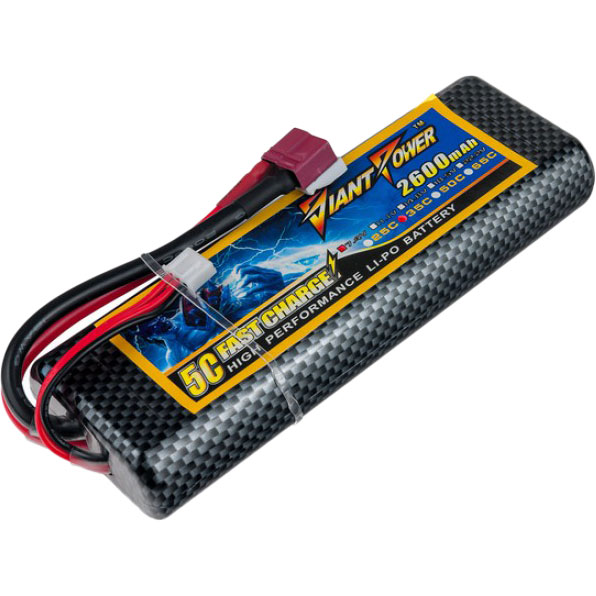 

Аккумулятор DINOGY Li-Pol 2600mAh 7.4V 2S 35C T-Plug, Li-Pol 2600mAh 7.4V 2S 35C 25x46x138мм T-Plug