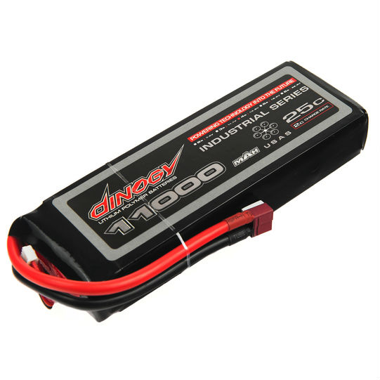 

Аккумулятор DINOGY Li-Pol 11000mAh 14.8V 4S 25C T-Plug (DLC-4S11000C-T), Li-Pol 11000mAh 14.8V 4S 25C 40x61x179мм T-Plug