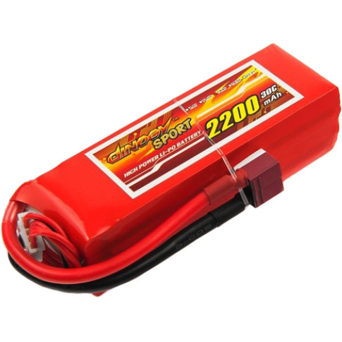 

Аккумулятор DINOGY Li-Pol 2200mAh 14.8V 4S 30C T-Plug (DLC-4S2200D-T), Li-Pol 2200mAh 14.8V 4S 30C 29x34x104мм T-Plug