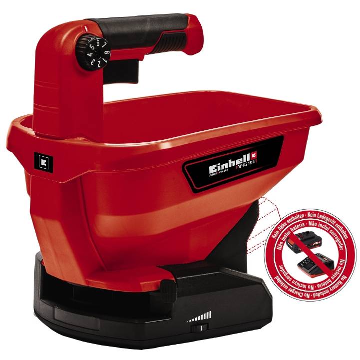 

Разбрасыватель EINHELL 3.3 л 800 м2GE-US 18 Li - Solo (3415410), Розкидач акумуляторний, 18В (без аккум.),