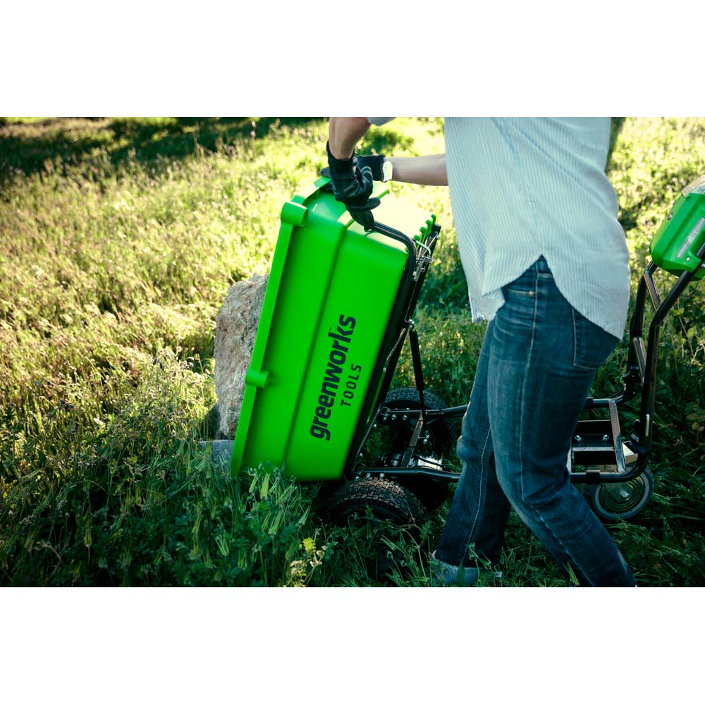 В интернет магазине Садовая тележка самоходная аккумуляторная Greenworks G40GC (7400007)