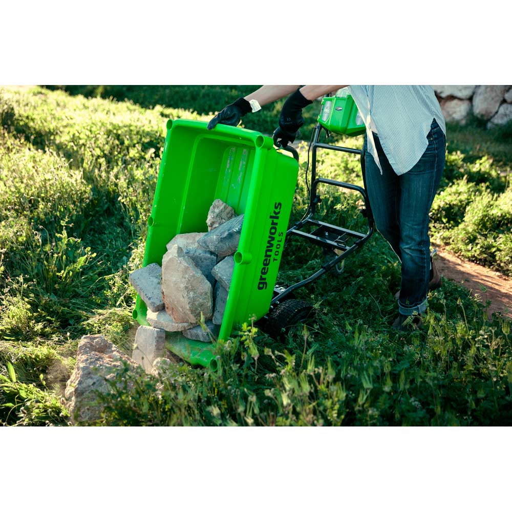 Изображение Садовая тележка самоходная аккумуляторная Greenworks G40GC (7400007)