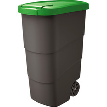 Сміттєвий контейнер KEDEN BY PROSPERPLAST WHEELER 90 л Black/Green (NBWB90-362C)