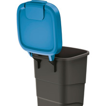 Мусорный контейнер KEDEN BY PROSPERPLAST WHEELER 90 л Black / Blue (NBWB90-2383C)