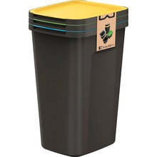 Комплект контейнерів для сміття KEDEN BY PROSPERPLAST Compacta Q Plus Black (NSDK50S3-S411)