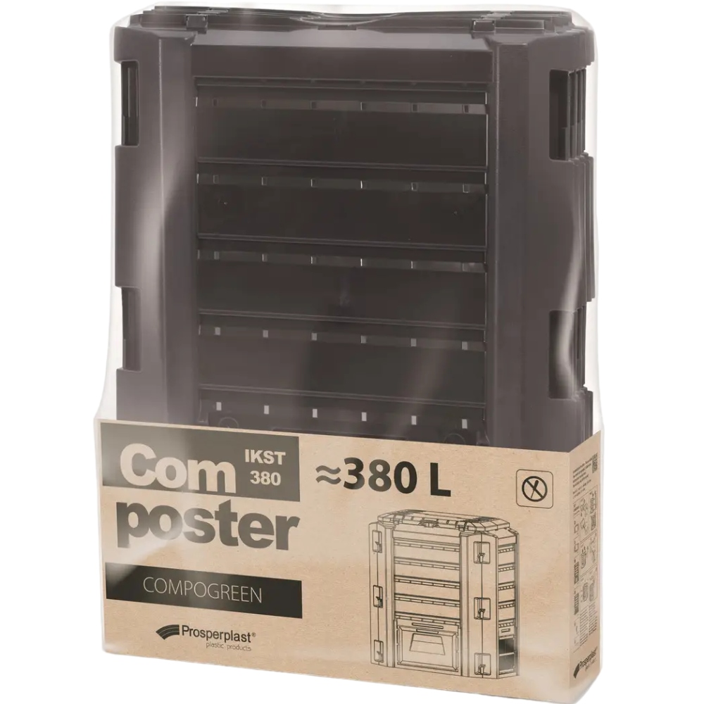 Компостер PROSPERPLAST COMPOGREEN 380 л Black (IKST380C-S411) Вес 6.1