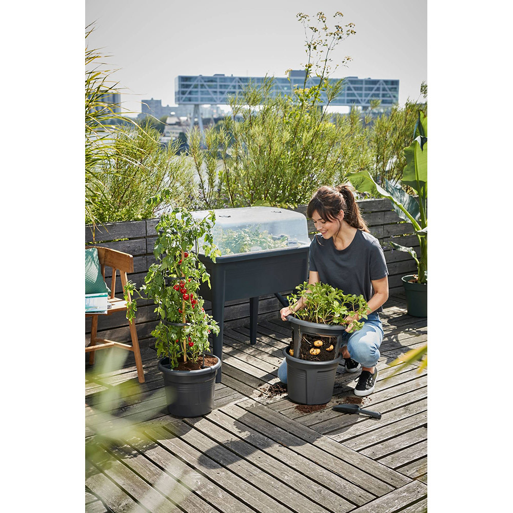 Зовнішній вигляд Столик для теплиці ELHO Green Basics Grow Super XXL 92 л Black (303945)