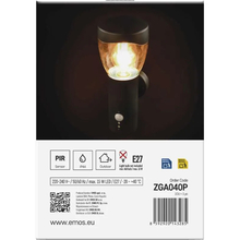 Садовый светильник EMOS E27 IP44 15W (ZGA040P)