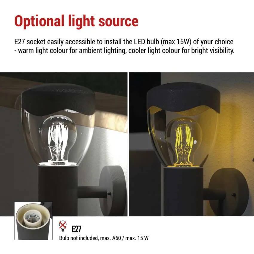 Фото 18 Садовый светильник EMOS E27 IP44 15W (ZGA040P)