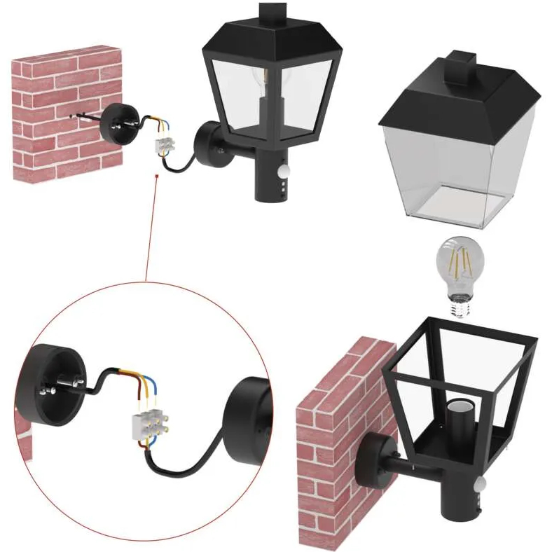 Фото 15 Садовый светильник EMOS ZGB040P E27 IP44 15W (ZGB040P)