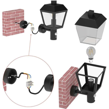 Садовый светильник EMOS ZGB040P E27 IP44 15W (ZGB040P)