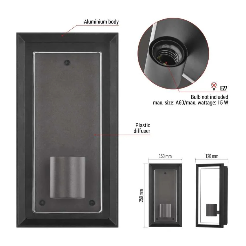 Фото 14 Садовый светильник EMOS E27 IP44 25W (ZGH010P)