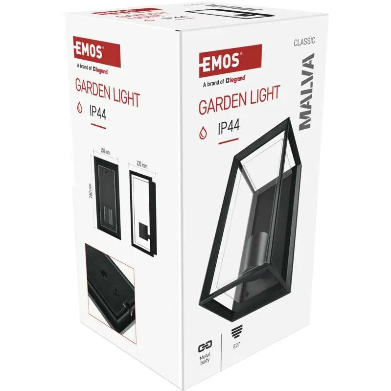 В интернет магазине Садовый светильник EMOS E27 IP44 25W (ZGH010P)