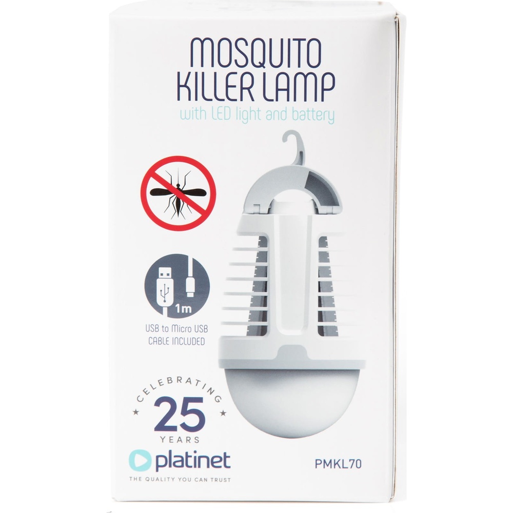 Фото 3 Уничтожитель насекомых PLATINET 2в1 5W 1800 mAh White (PMKL70)