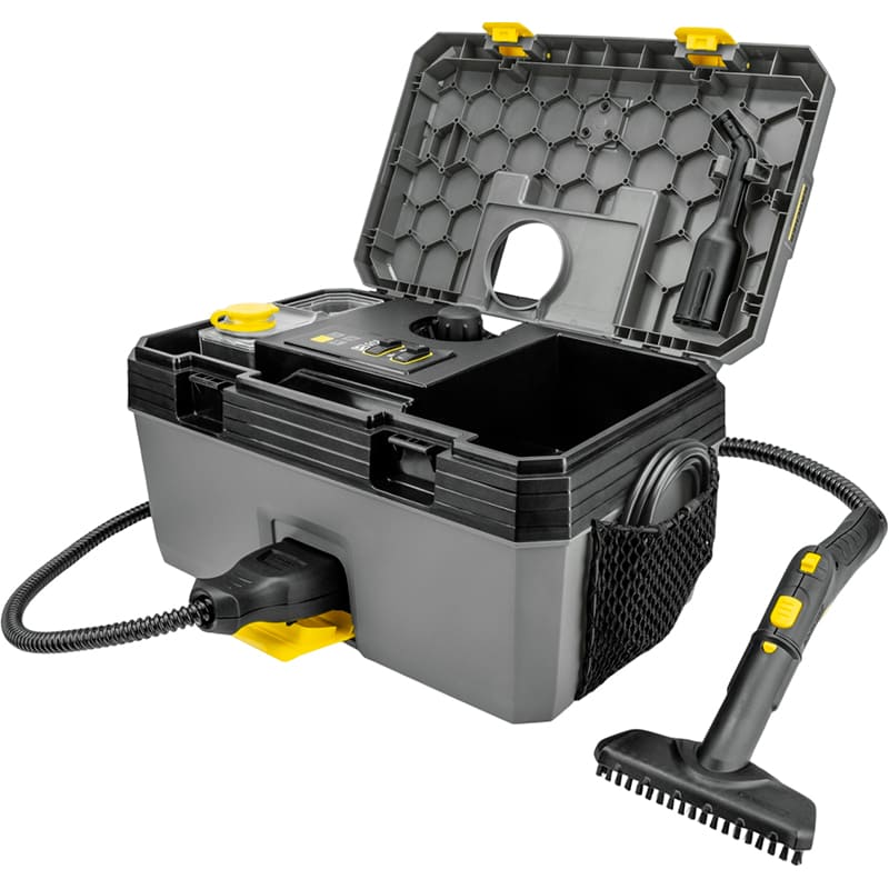 Пароочисник KARCHER SG 4/2 Classic (1.092-301.0) Додатково Тривала безперервна обробка парою або в режимі VapoHydro; Зручне та компактне зберігання приладдя всередині корпусу апарату