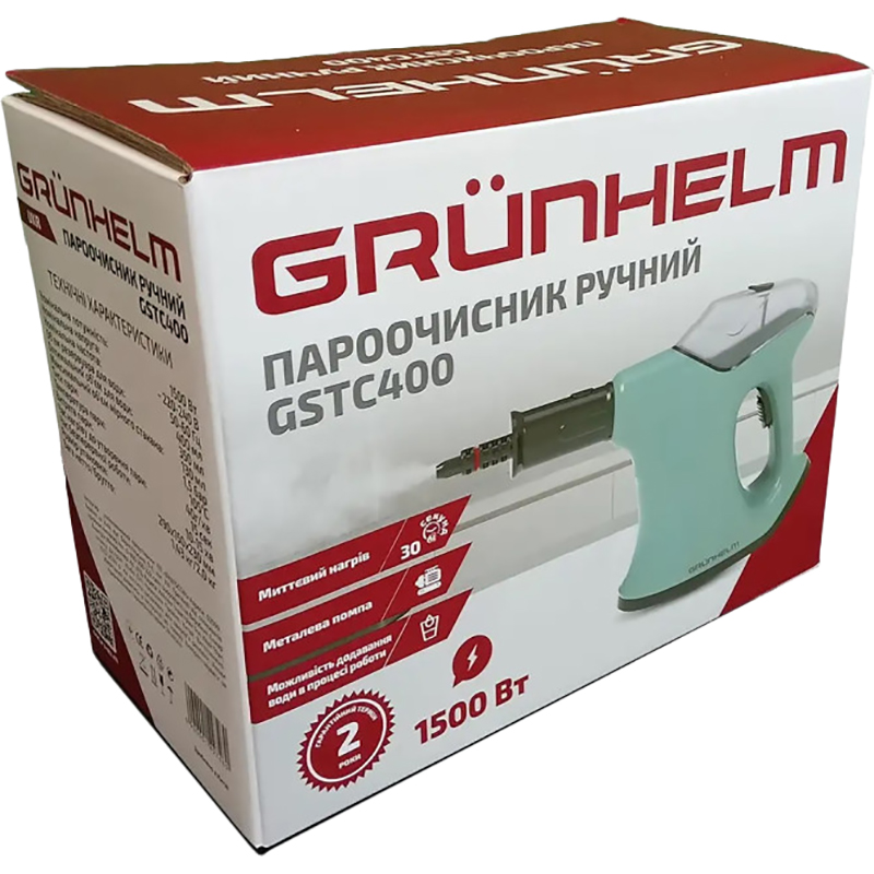 Пароочиститель GRUNHELM GSTC400 Объем резервуара 0.4
