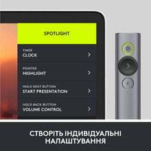 Презентер LOGITECH BT/WL SPOTLIGHT Plus (L910-005166)