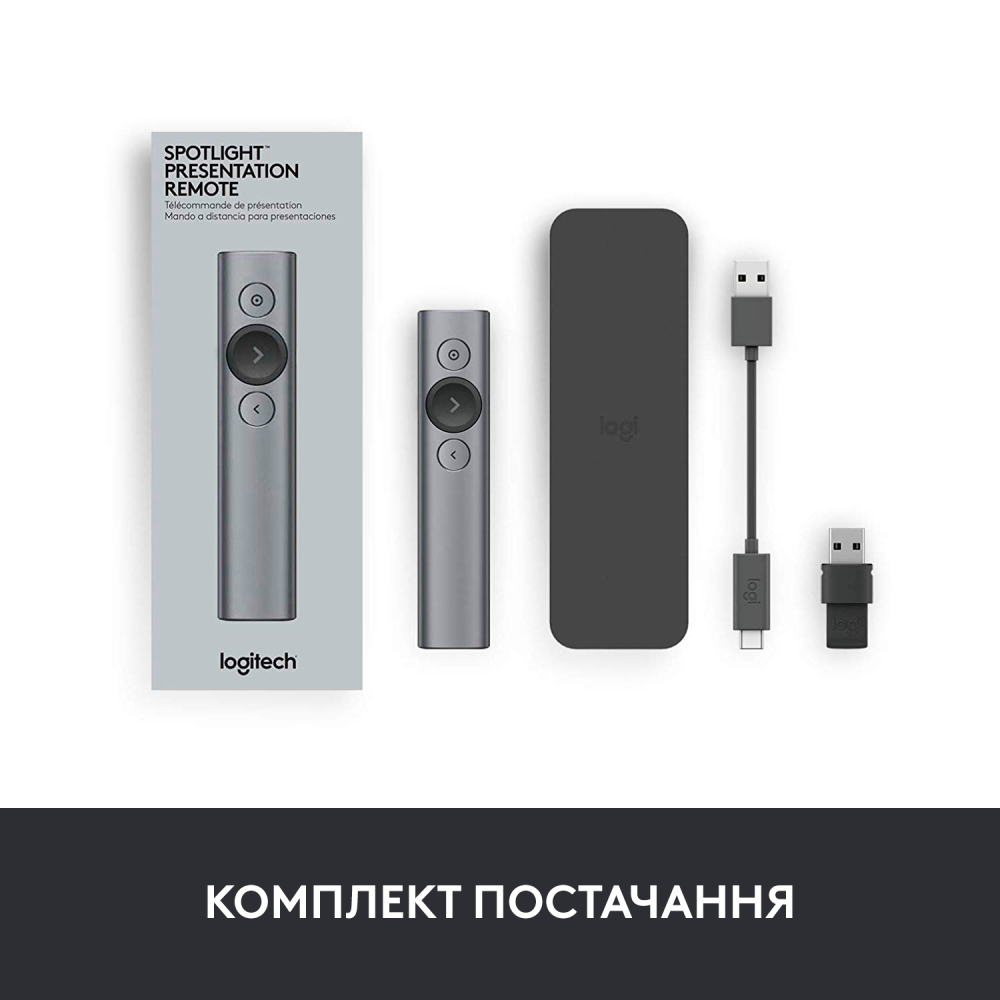 Заказать Презентер LOGITECH BT/WL SPOTLIGHT Plus (L910-005166)