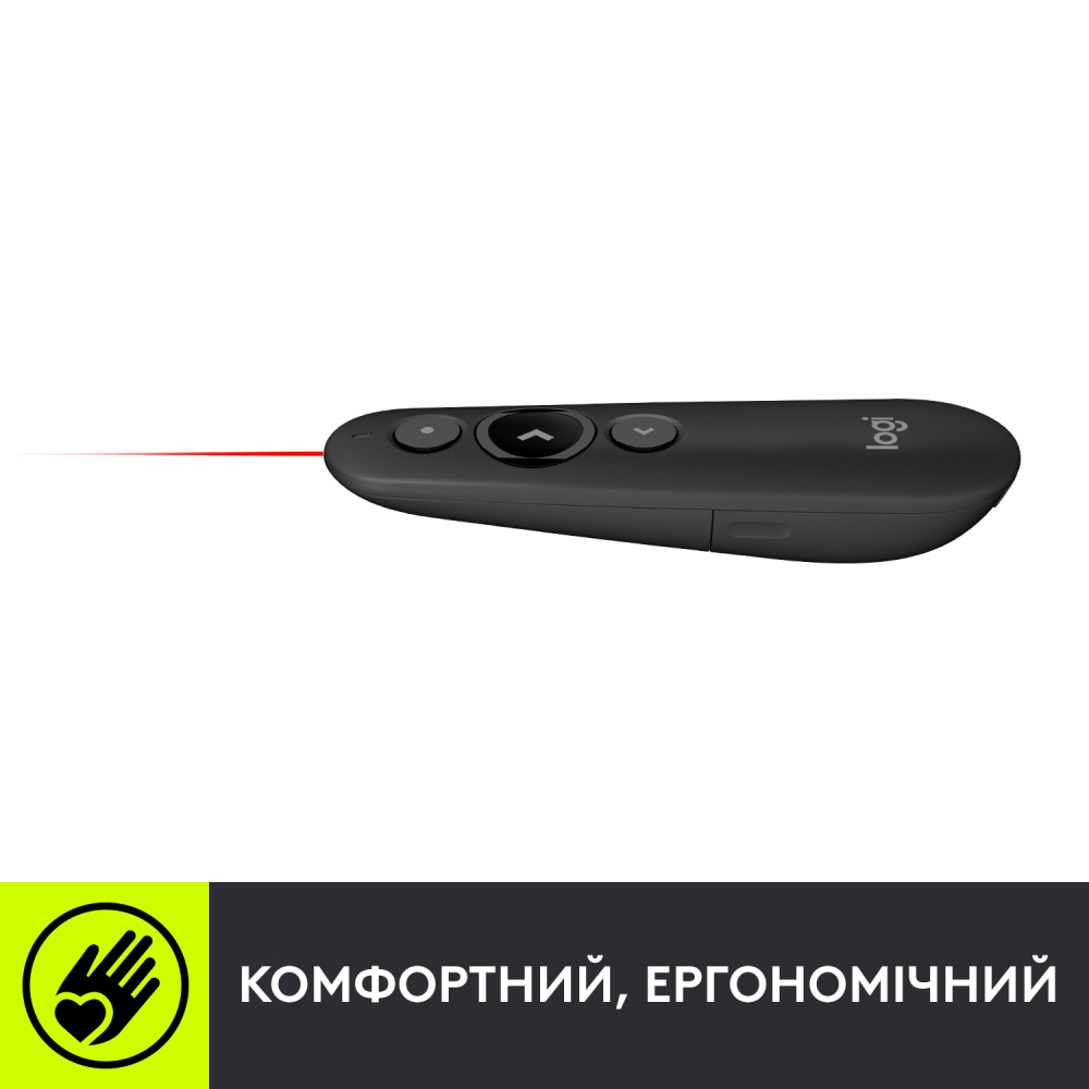 Фото Презентер LOGITECH R500s LASER PRESENTATION REMOT GRAPHITE (910-005843)