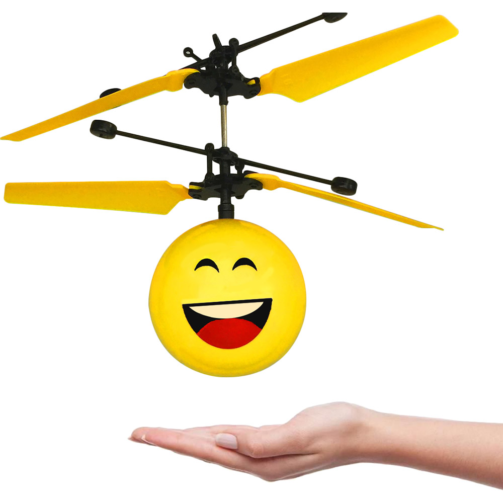 Вертоліт UFT Fly Smile5 (4820176253026) Додатково Тип управління: Радіоуправління; Час заряджання: 15 хв; Літій-полімерний акумулятор, 3.7; Керування за допомогою руки. Вбудований датчик, що реагує на тепло.