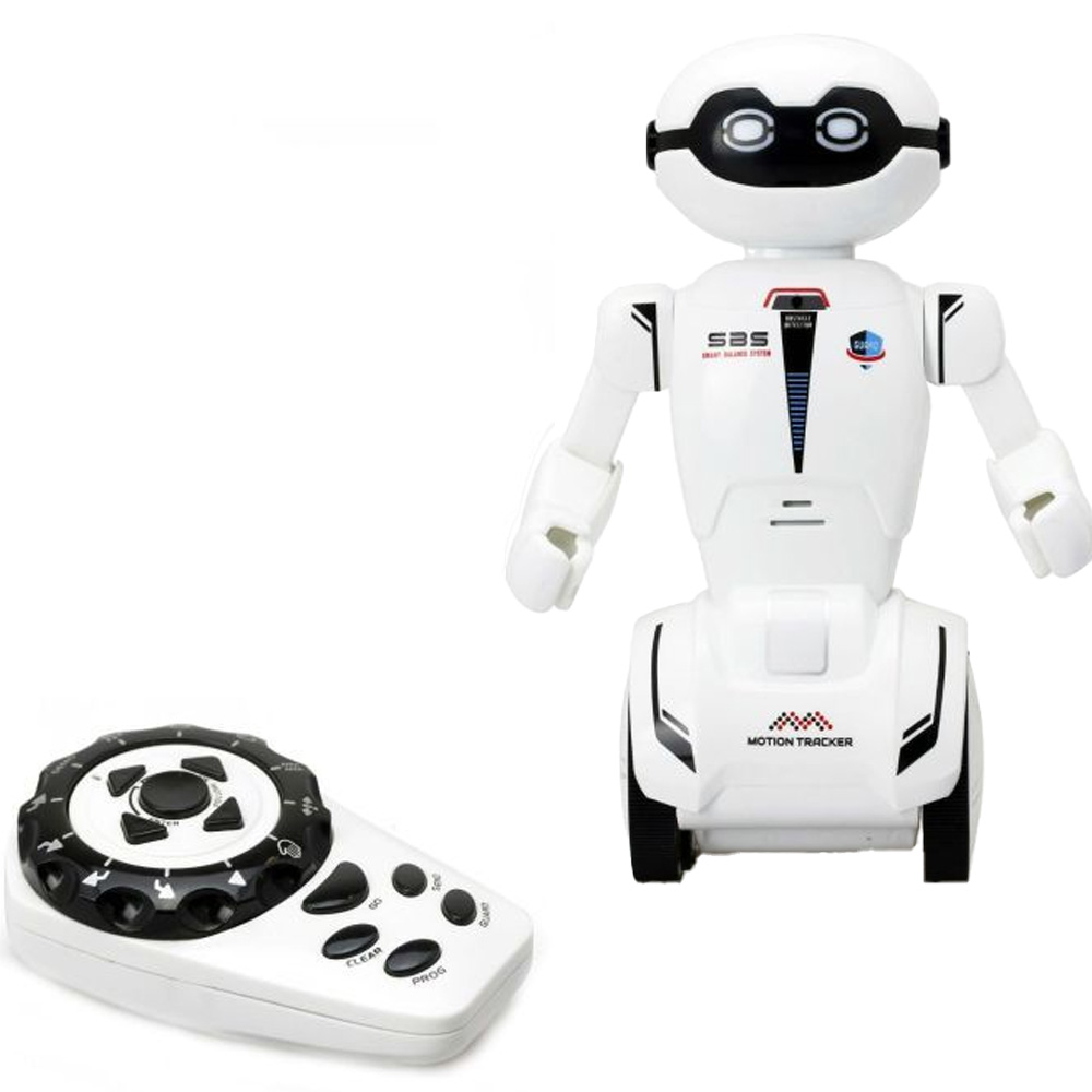 Інтерактивний робот SILVERLIT Macrobot White (88045) Комплектація інструкція, карта команд, лоток для перенесення об'єктів