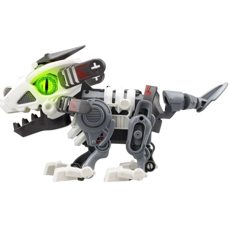 Інтерактивний робот SILVERLIT Робозавр Biopod Inmotion (88091) Додатково натисніть кнопку на голові істоти і ви побачите, як засвітяться очі та почуєте звуки динозавра; за допомогою жестів керуйте поведінкою робота, махніть рукою перед датчиком руху, тоді іграшка піде вперед