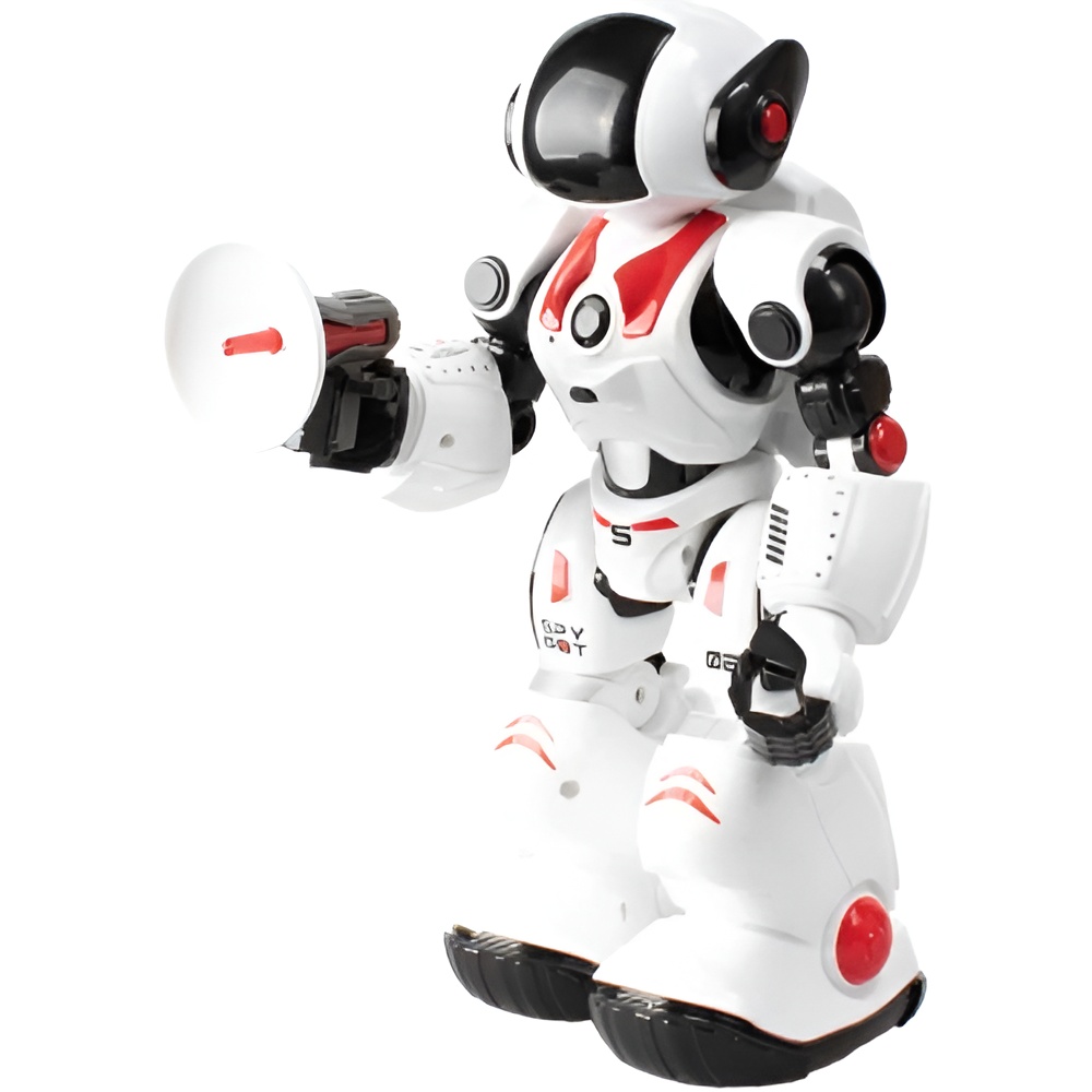 Інтерактивна іграшка BLUEROCKET робот-шпигун Джеймс STEM (XT3803084) Комплектація робот, пульт керування, інструкція, батарейки не входять до комплекту.